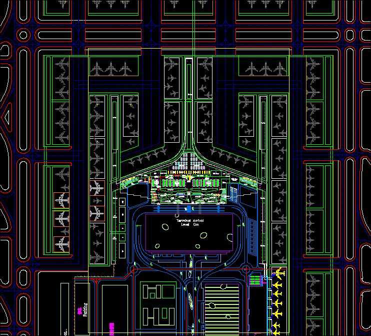 Airport plan,Terminal plan,elevation,details drawings 